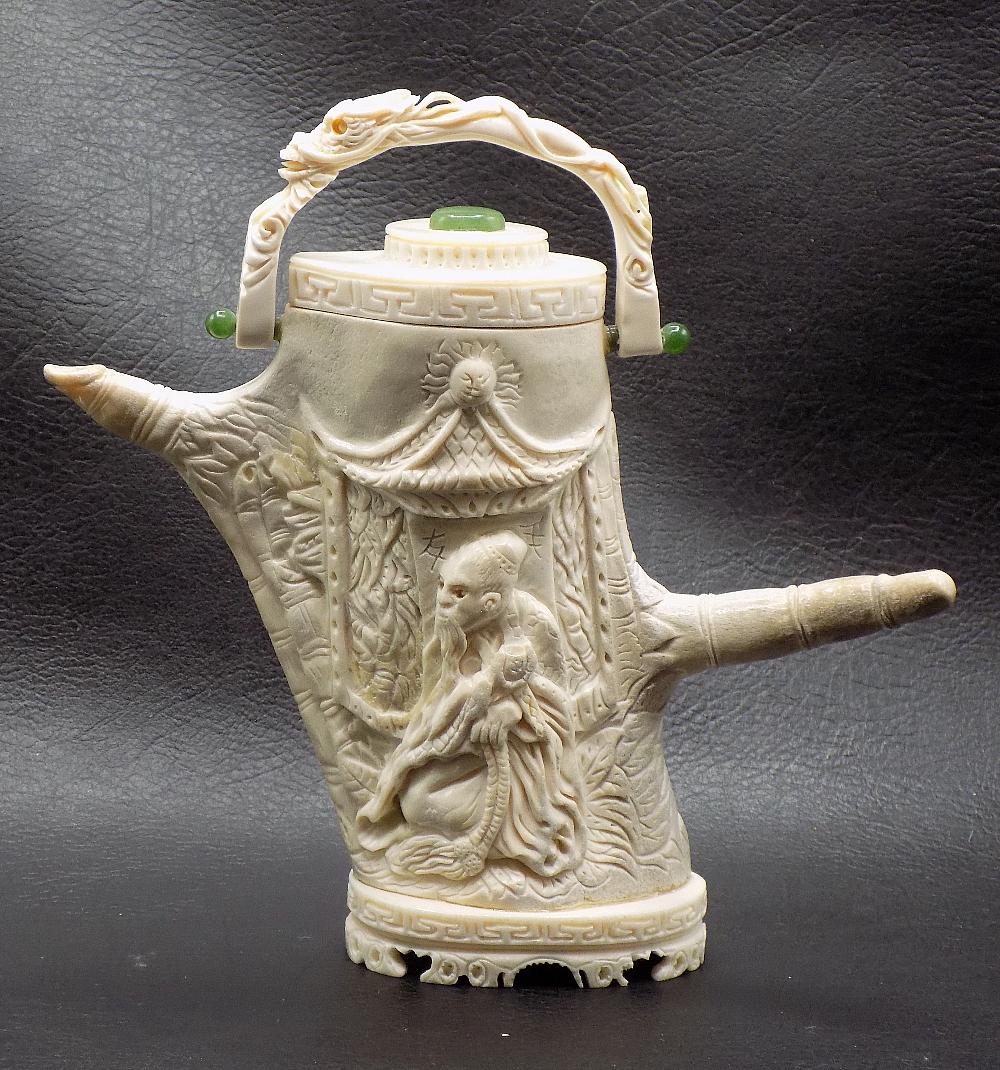 Exceptional Vintage Oriental Okimono Artist Signed Ceremonial Teapot (1 of 15)