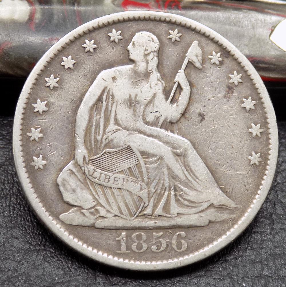 Nice Looking 1856 O Liberty Seated Silver Half Dollar (1 of 2)