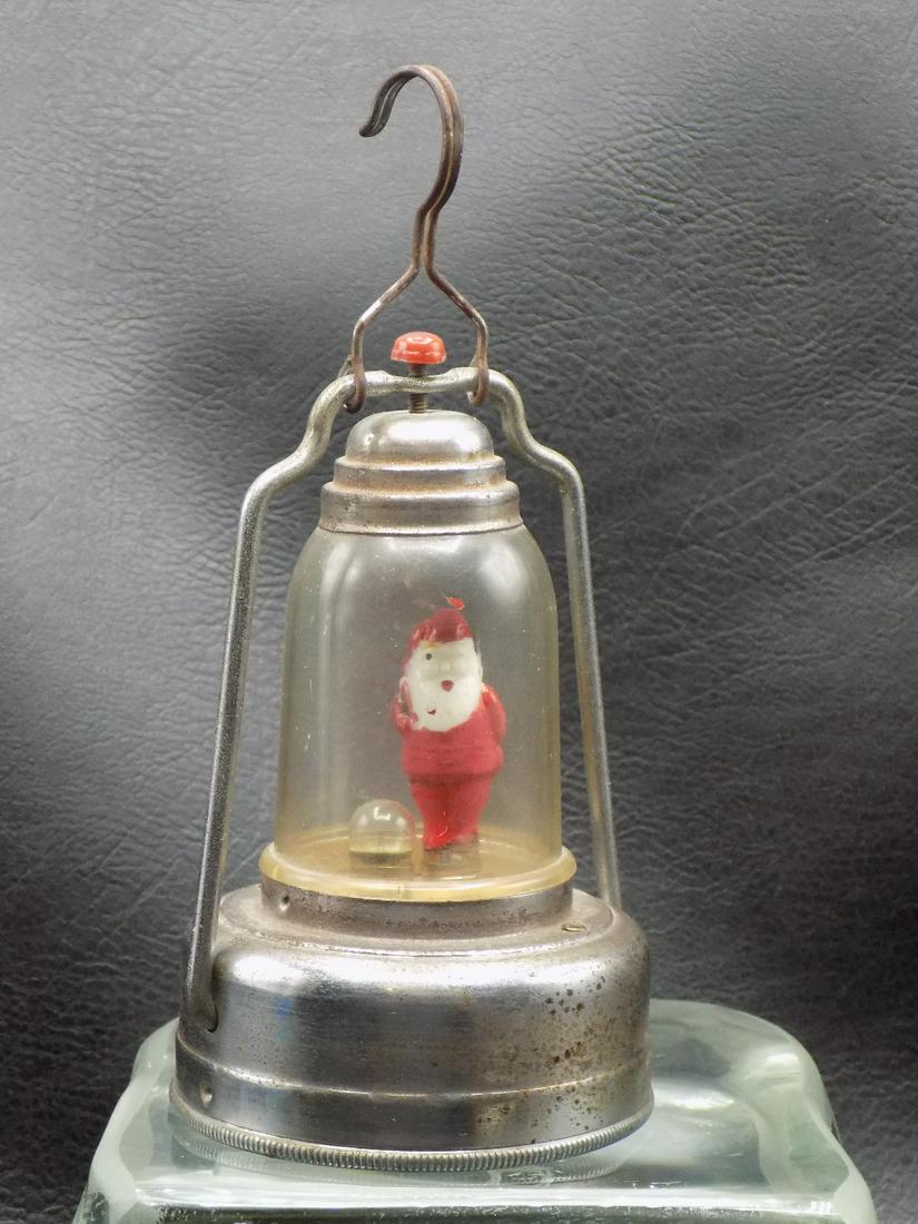 Unusual Vintage Skaters Lantern with Santa Claus. Marked Hilco (1 of 11)