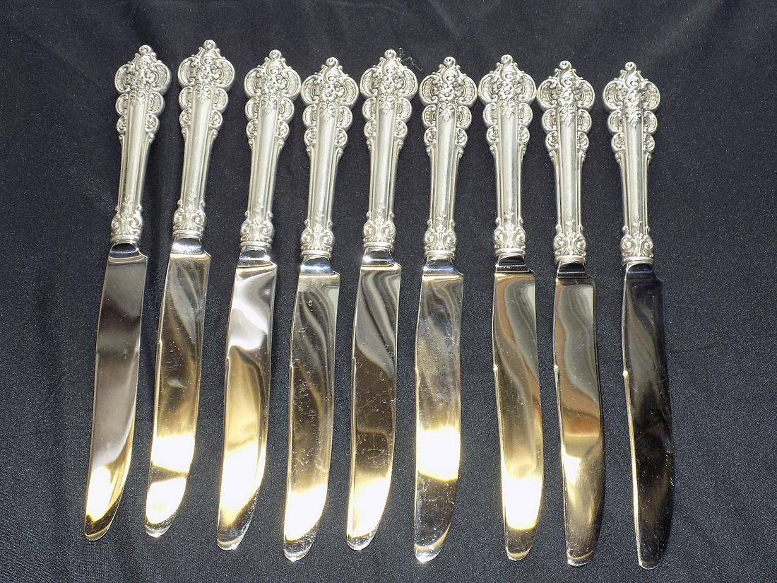 Vintage Frank Whiting Botticelli 9 Sterling Silver Knives (1 of 3)