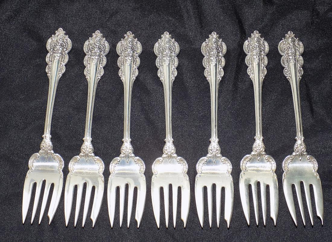 Vintage Frank Whiting Botticelli  Sterling Silver Salad Forks (1 of 7)