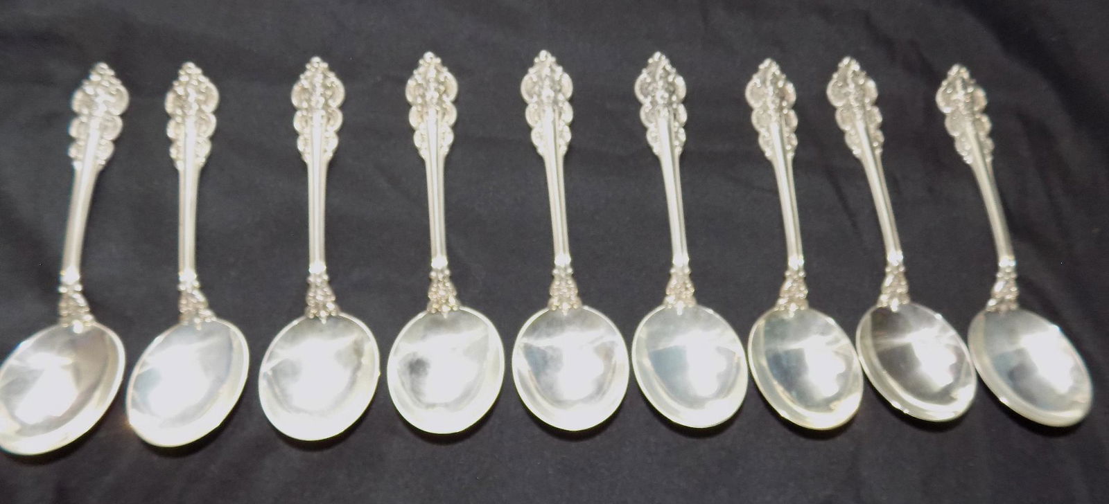 Vintage Frank Whiting Botticelli 9 Sterling Silver Soup Spoons (1 of 4)