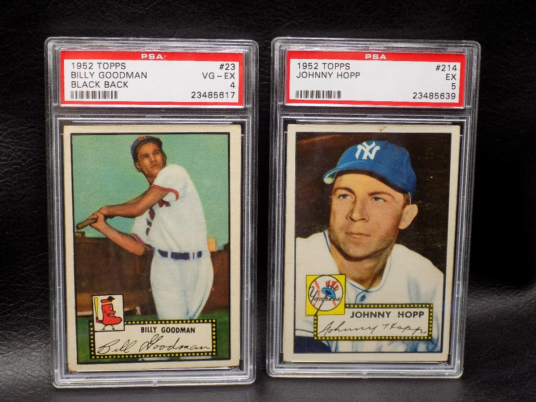 2 Graded PSA 1952 Topps Baseball Cards (1 of 5)