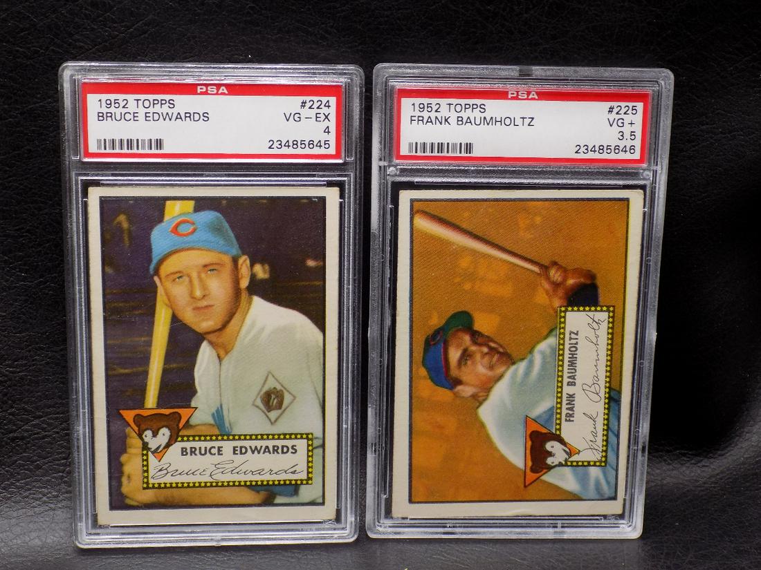 2 Graded PSA 1952 Topps Baseball Cards (1 of 5)