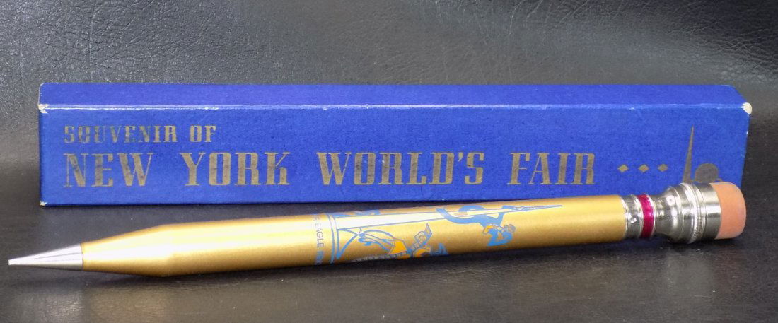 Large vintage  New York Worlds fair pencil and box (1 of 7)