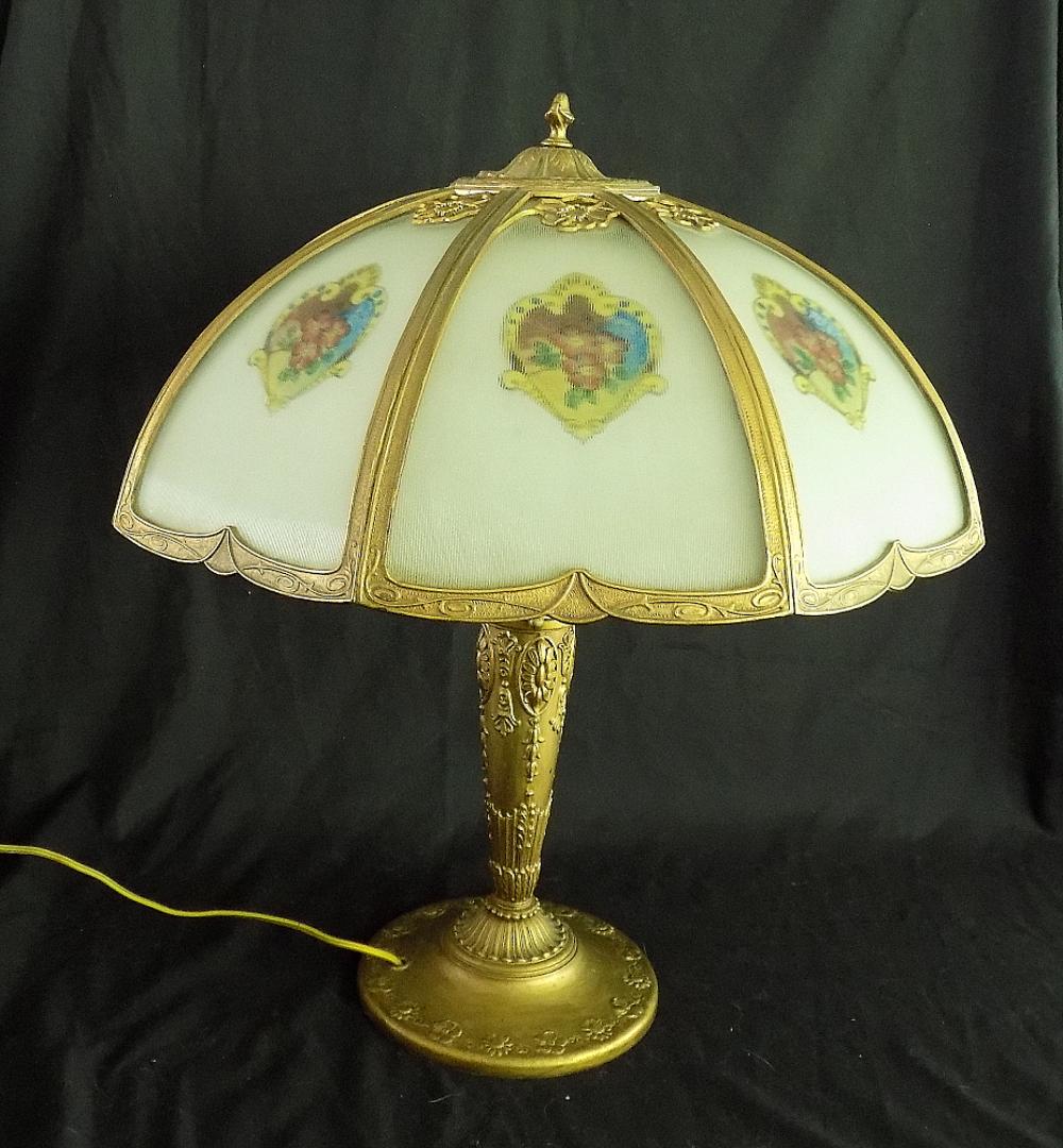 Lovely vintage Bradley and Hubbard panel table lamp (1 of 6)