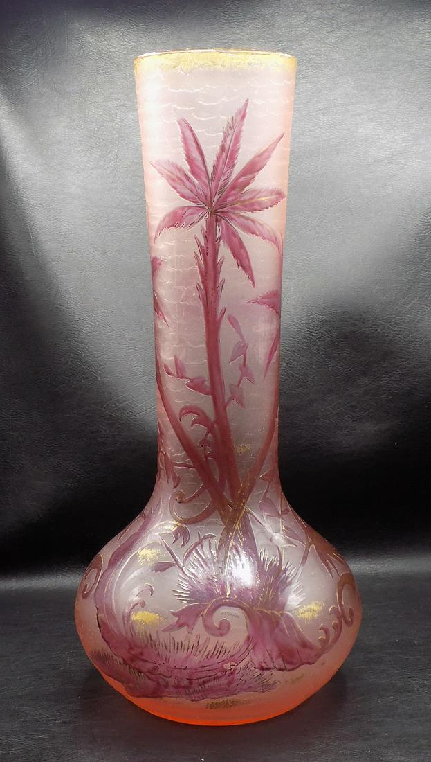 Fine large antique cameo art glass vase (1 of 8)