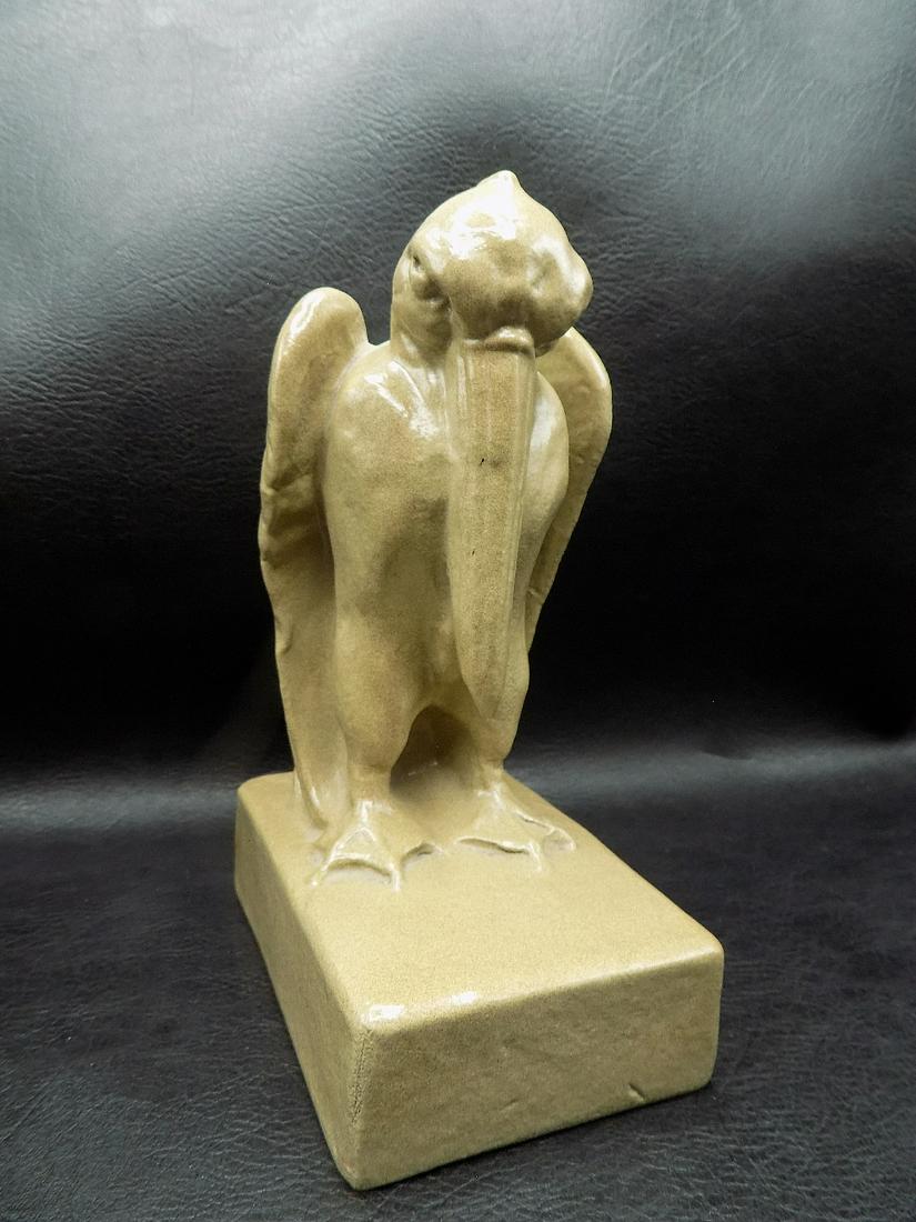 Unusual signed Teco art pottery figure (1 of 7)