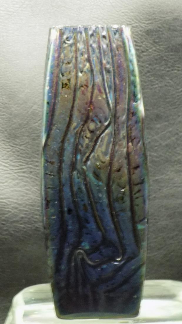 Unusual vintage Loetz or Kralik decorated art glass vase (1 of 6)