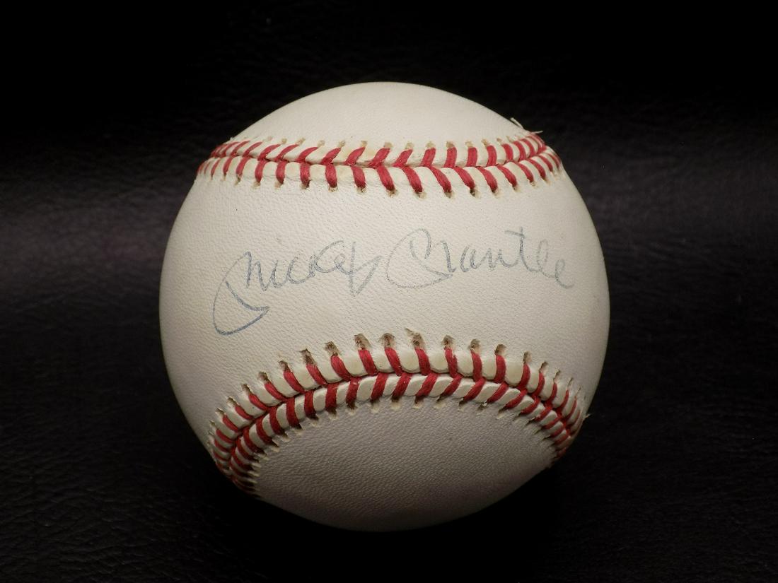 Vintage autographed Mickey Mantle baseball (1 of 9)