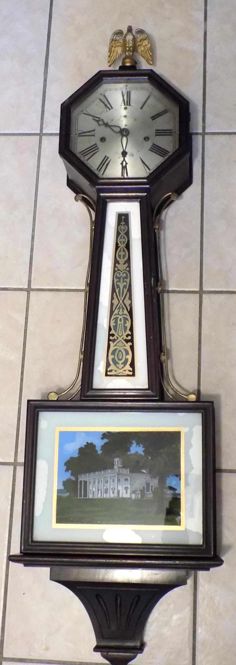 Antique New Haven Westminister Chime Banjo clock (1 of 10)