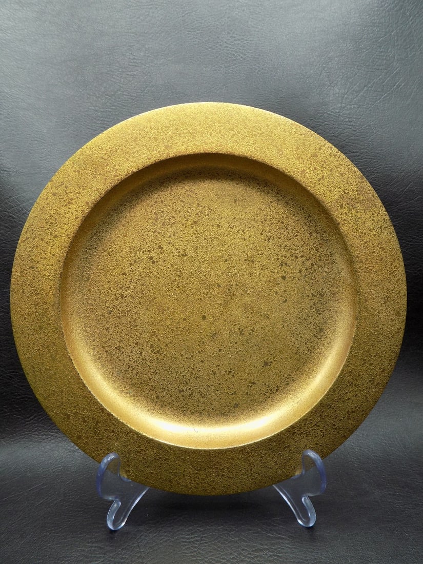 Signed Tiffany Studios bronze plate (1 of 5)