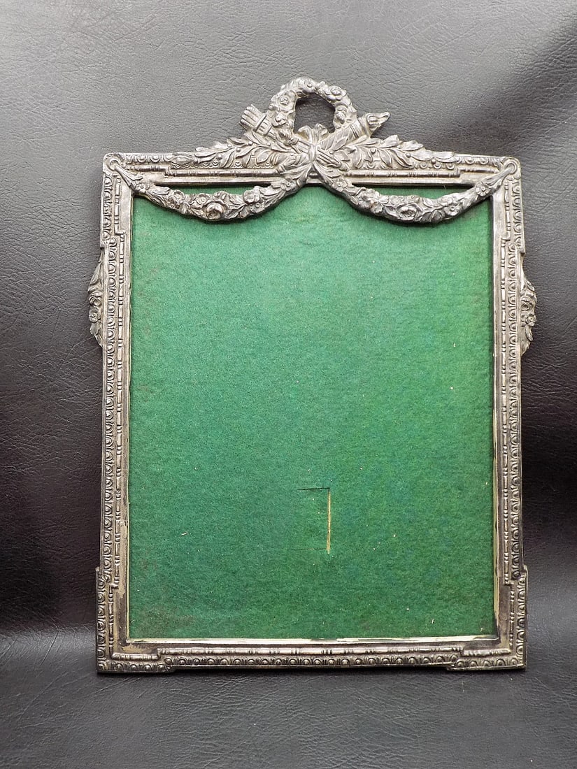 Ornate vintage 60% silver picture frame (1 of 7)