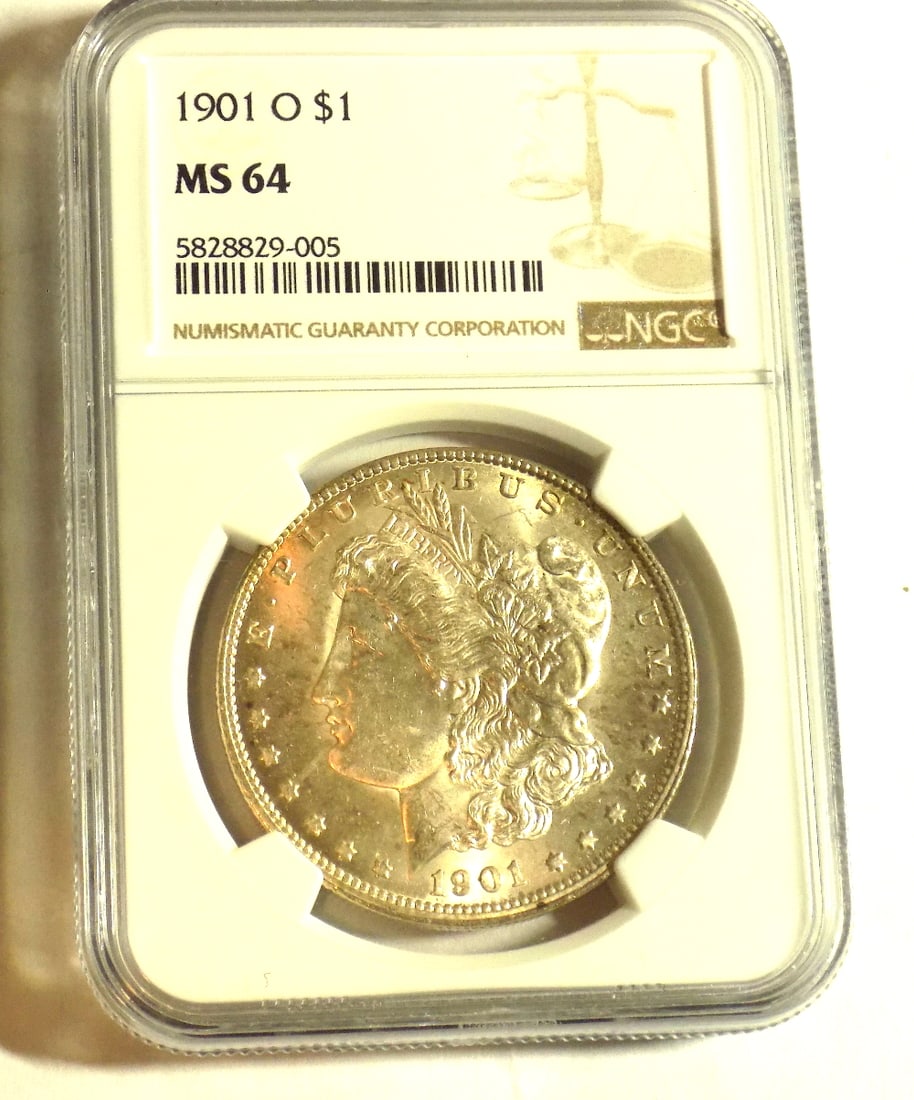1901 O graded NGC MS64 Morgan silver dollar (1 of 3)
