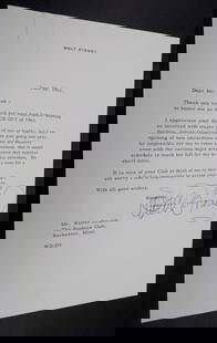 Vintage 1963 autograph letter Walt Disney. Please see photos: Vintage 1963 autograph letter Walt Disney. Please see photos