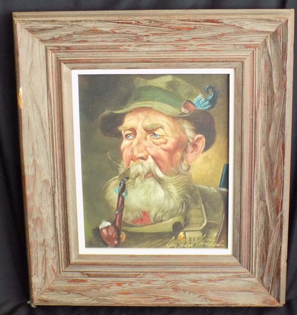 Antique oil on canvas signed Schubert. Frans Robert Schubert (1 of 5)