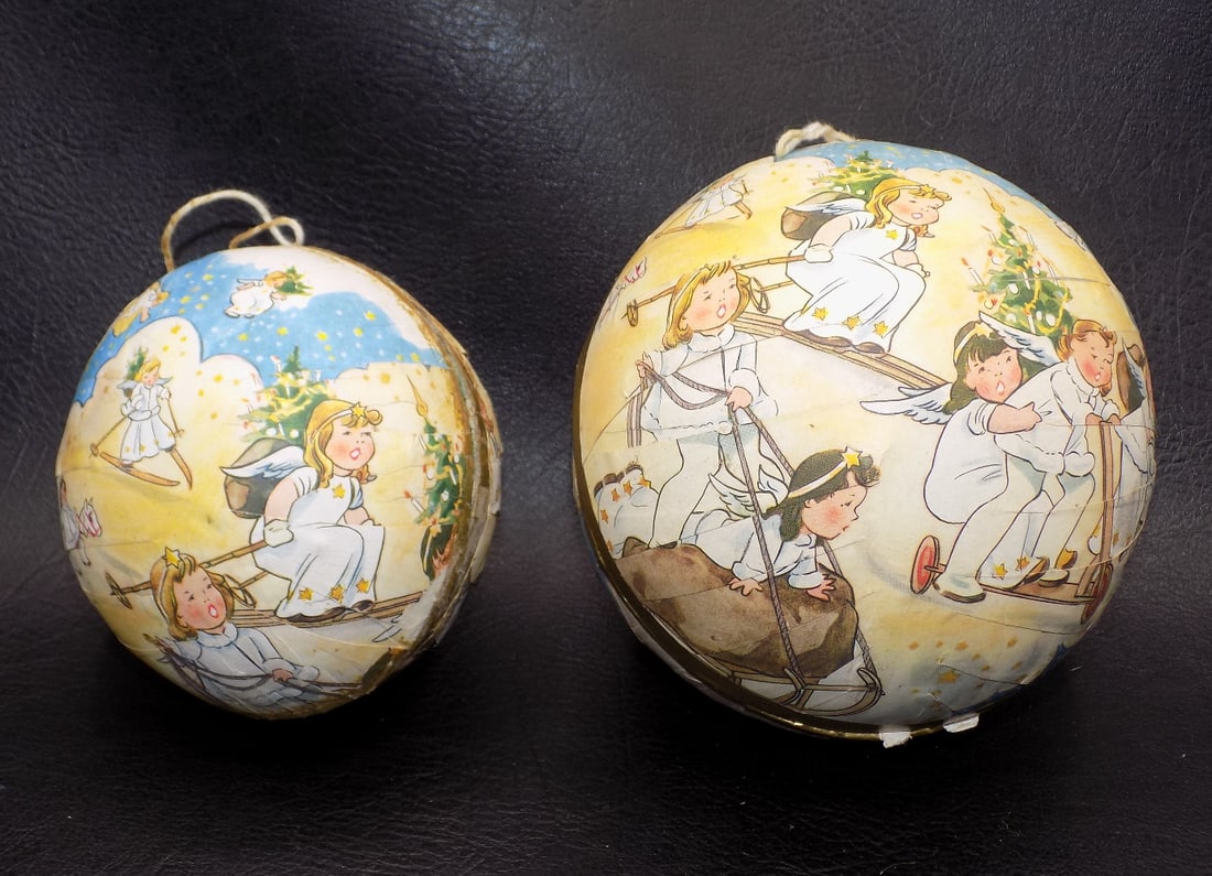 Two vintage Christmas tree candy container ornaments (1 of 9)
