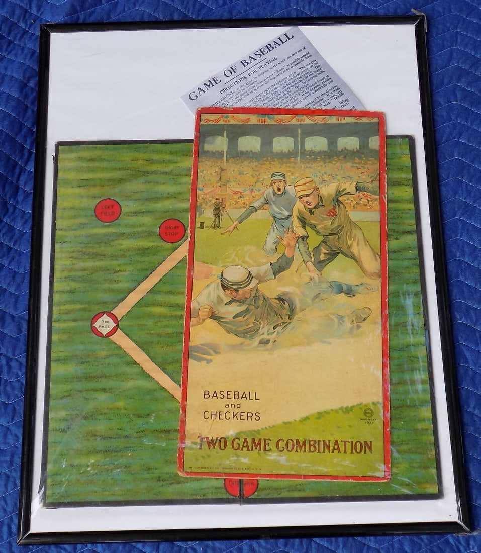 Antique Game of baseball and checker board (1 of 10)