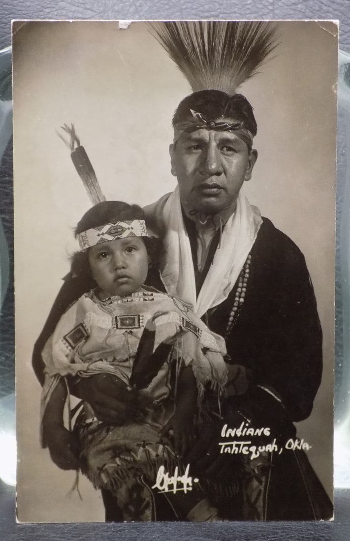 Vintage Native American Indian picture postcard (1 of 7)