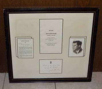 Very special Jacqueline Kennedy autograph from funeral of John Kennedy Services: Very special Jacqueline Kennedy autograph from funeral of John Kennedy Services. November 25, 1963 at twelve noon St. Matthews Cathedral Rhode Island Ave. N.W. Please see photos for more about the fun