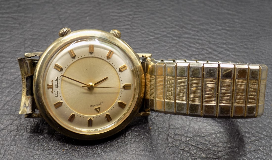 Jaeger LeCoultre, Memovox watch 35mm.  Running at time of listing (1 of 4)