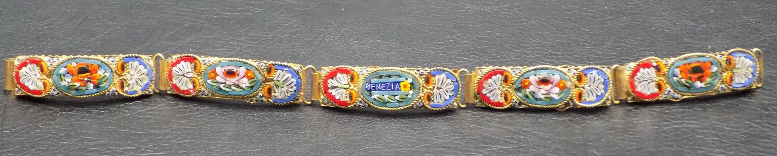 Beautiful vintage micro mosaic bracelet (1 of 7)
