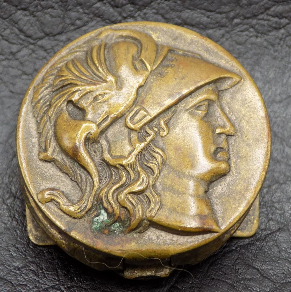 1879 Classical bronze button hole medal (1 of 5)