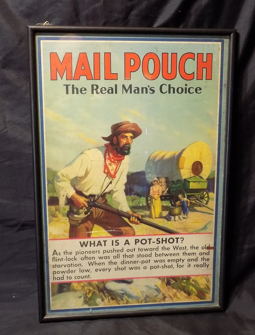 Vintage Mail Pouch advertising poster (1 of 4)