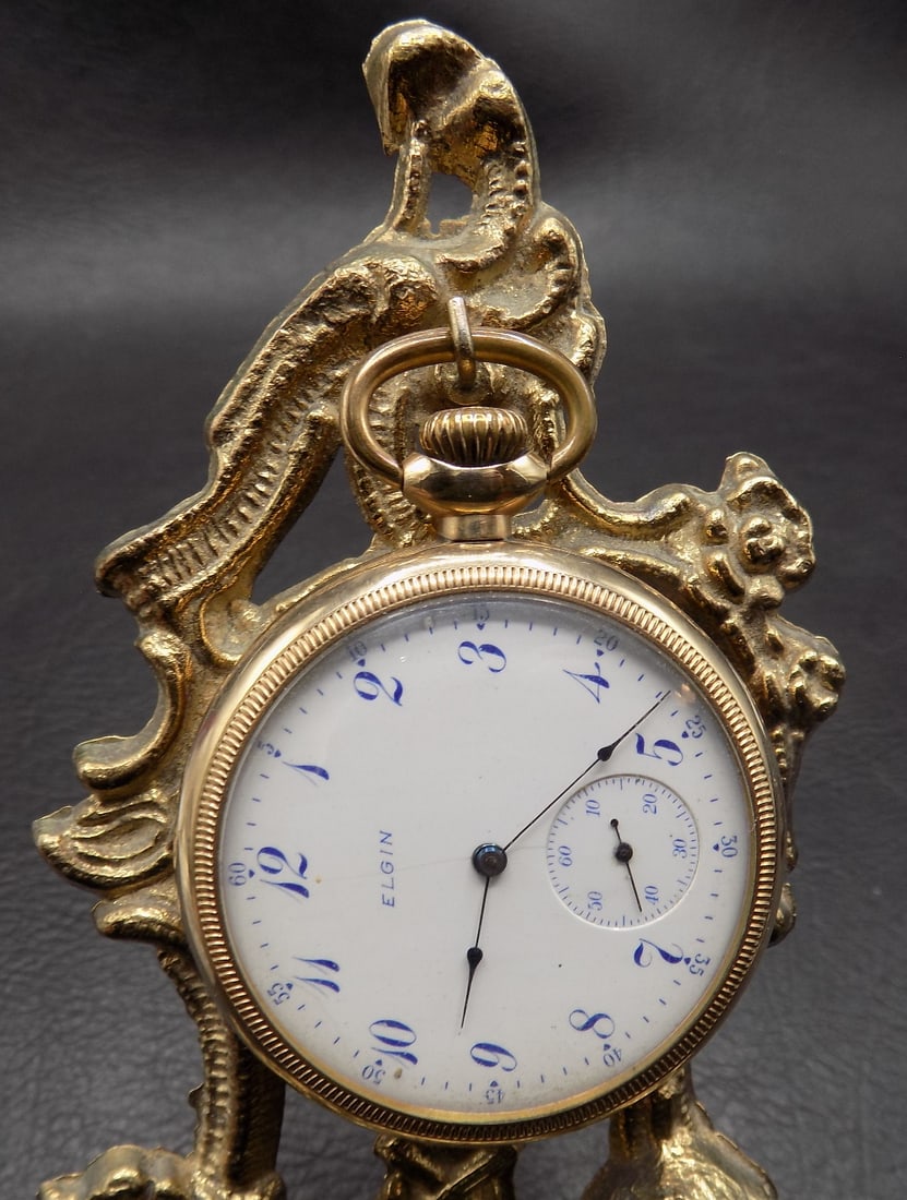 Antique 15 jewel Elgin pocket watch (1 of 8)