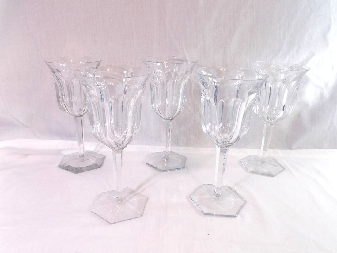 Five Baccarat Malmaison goblets (1 of 8)