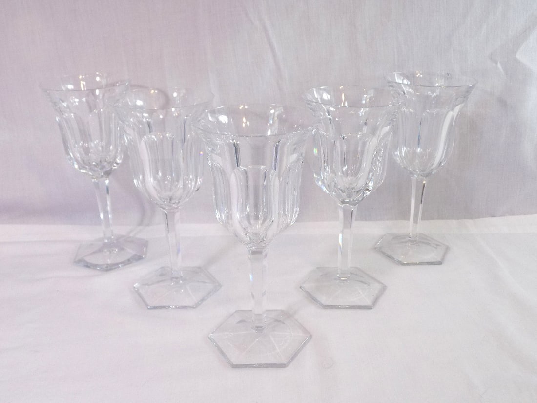 Five Baccarat Malmaison goblets (1 of 6)