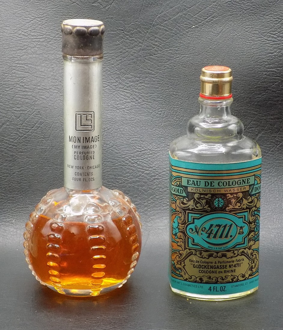 Two vintage perfume bottles.  Monimage and Glockengasse (1 of 7)