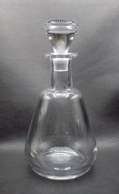 Vintage signed Baccarat bottle with stopper