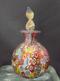 Fabulous Murano art glass millefiori perfume bottle
