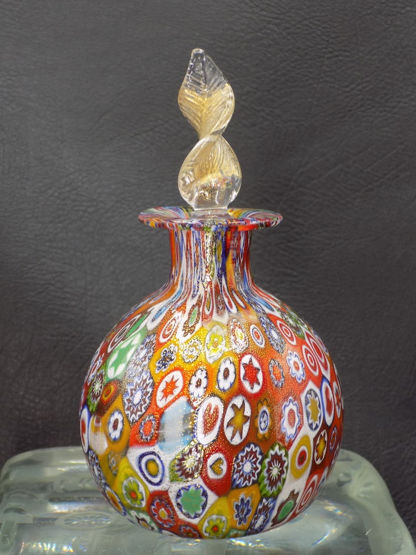 Fabulous Murano art glass millefiori perfume bottle (1 of 8)