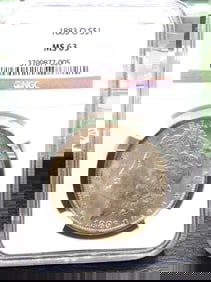 1883 O graded MS63 NGC Morgan silver dollar