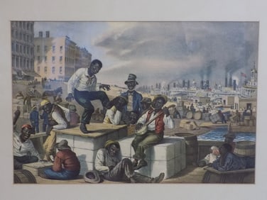 Exceptional vintage Black Americana lithograph