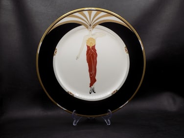 Exquisite Erte plate.