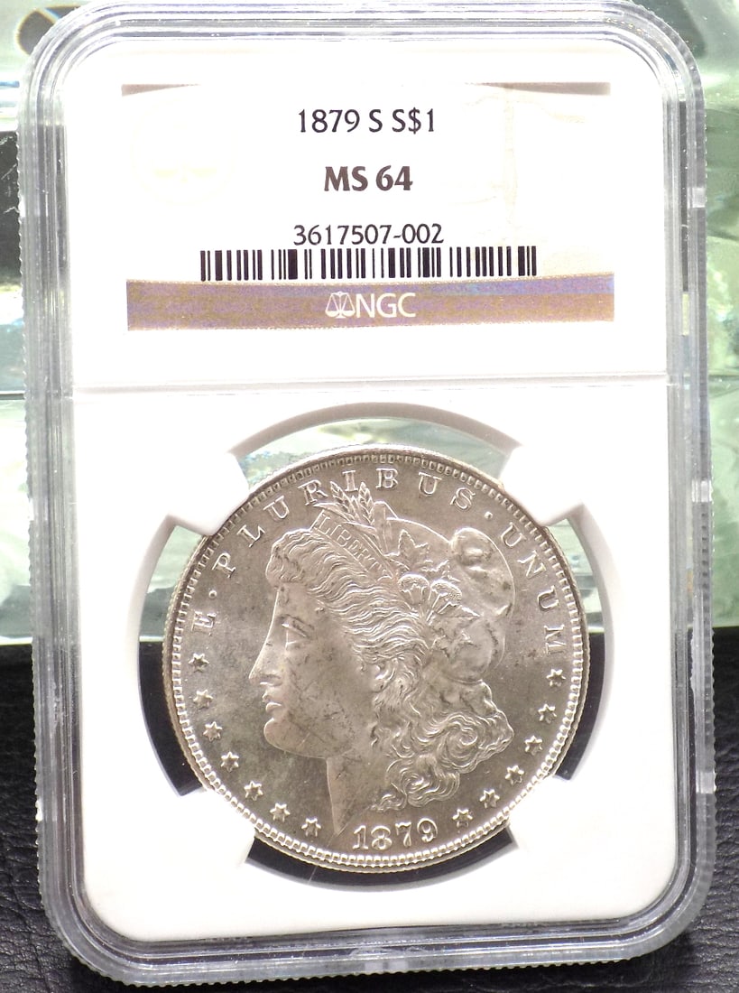 1879 S graded MS64 NGC Morgan silver dollar (1 of 4)