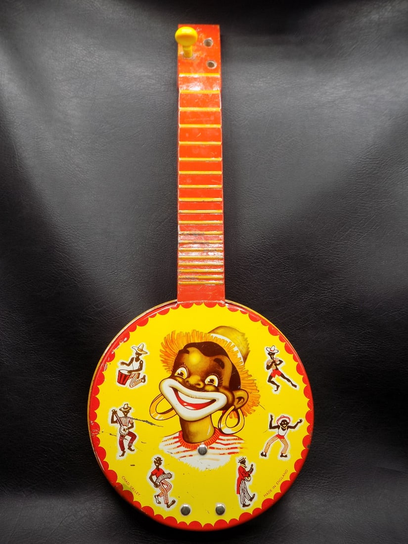 Vintage Black Americana Childs toy banjo (1 of 8)