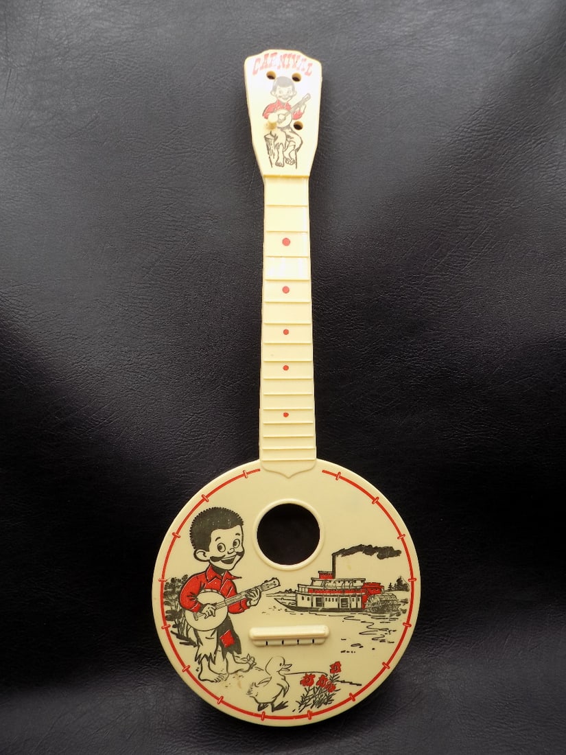 Vintage Black Americana Childs toy banjo (1 of 8)