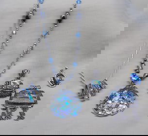 Vintage sterling and abalone jewelry collection