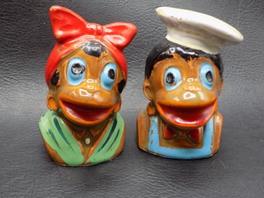 Vintage Black Americana salt and pepper shakers
