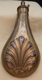 Civil War Era brass powder horn