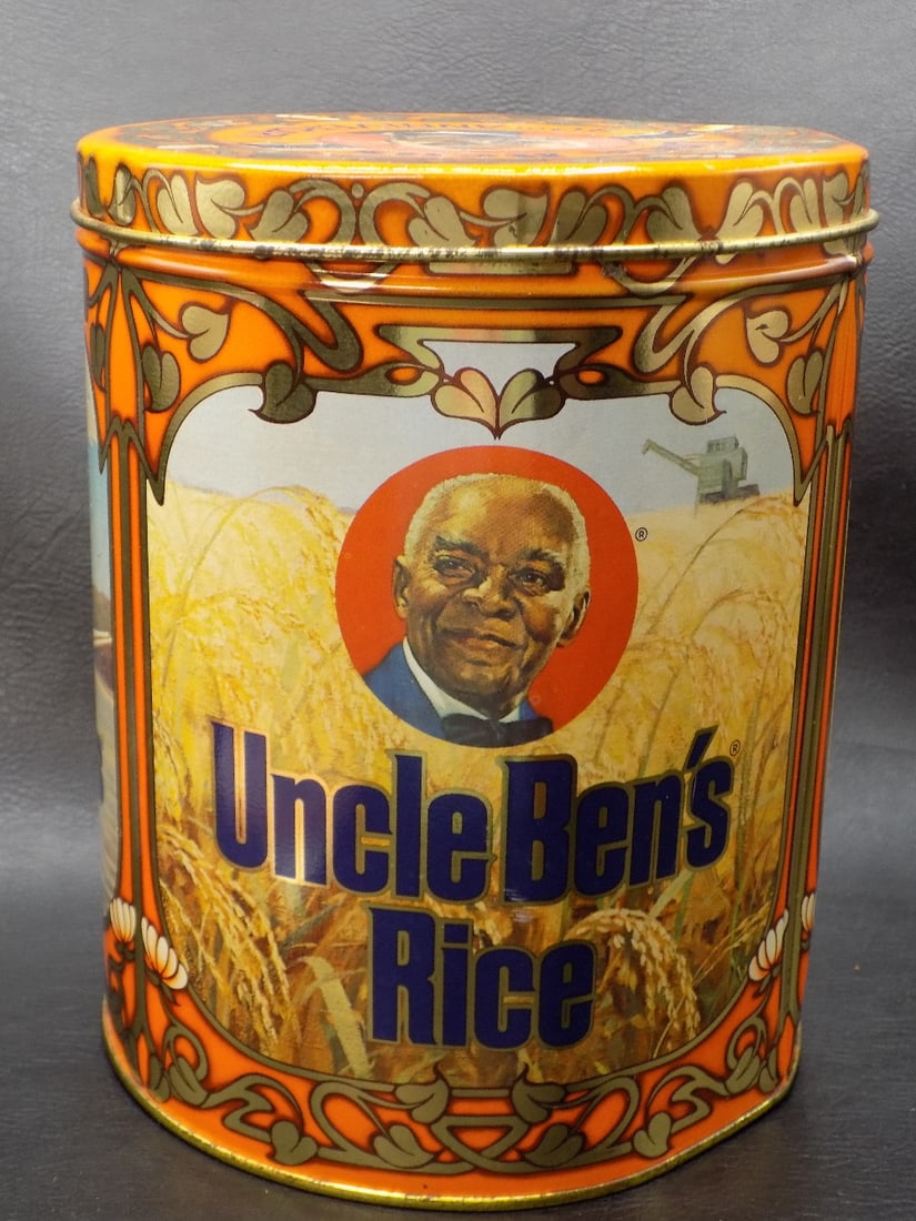 Vintage Black Americana Uncle Bens Rice  advertising tin (1 of 7)
