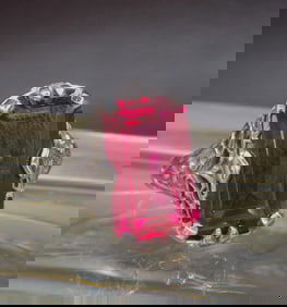 Beautiful 10 ct ruby sterling silver ring