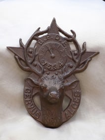 Antique cast iron deer head Elks Lodge