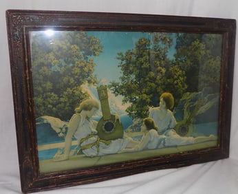 Beautiful vintage Maxfield Parrish Lute Players