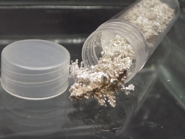 1 ounce tube of crystalline silver bullion