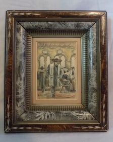 Antique watercolor of Jewish Rabbi by Ernst Oppler